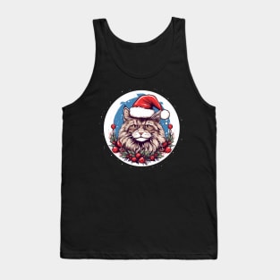 Maine Coon Cat Xmas, Love Cats Tank Top